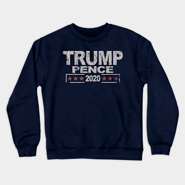 Distressed Donald Trump Mike Pence 2020 Crewneck Sweatshirt by Etopix